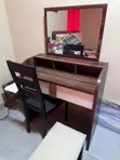 Dressing Table with Large Mirror & Chair - 1