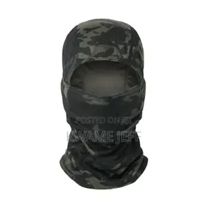Full Face Tactical Mask - Black Camo