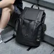 Luxury PU Leather Business Laptop Backpack - 2
