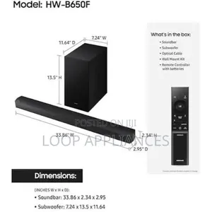 Samsung HW-B650F B-Series 3.1 Channel Soundbar