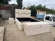 Royal Comfort Cream Tufted Bed Set with Storage Ottoman - 1