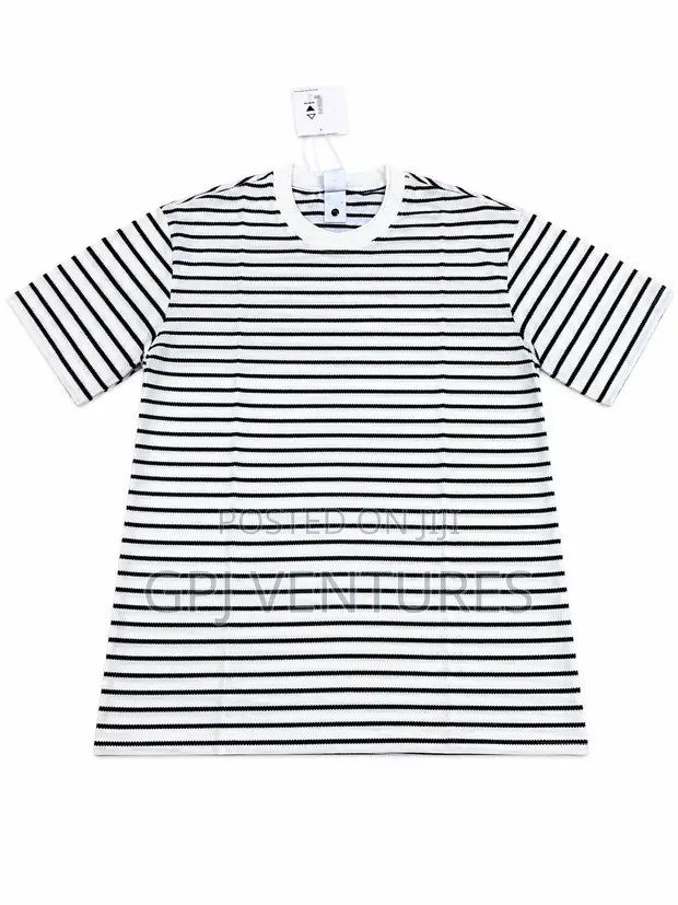 Round Neck Stripped Casual Top - 1