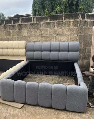 Royal Comfort Double Bed Frame - Brand New Gray