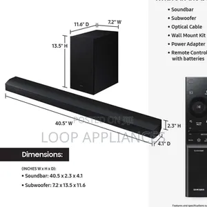 New Samsung HW-B750F 5.1-Channel Soundbar with Wireless Subwoofer