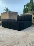 Cloud King Bed - Black Bouclé - 3