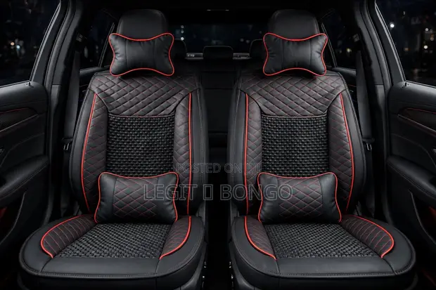 Luxury Red & Black Edition Seat Covers (2 Front) - 1