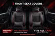 Luxury Red & Black Edition Seat Covers (2 Front) - 2