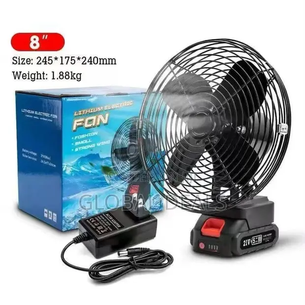 Multipurpose Rechargeable Fan (Indoor/Outdoor) - 1