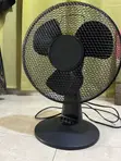 Sleek 3-Blade Black Desk Fan - 3