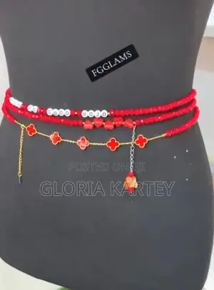 Crystal Waistbeads - White, Gold, Brown, Red