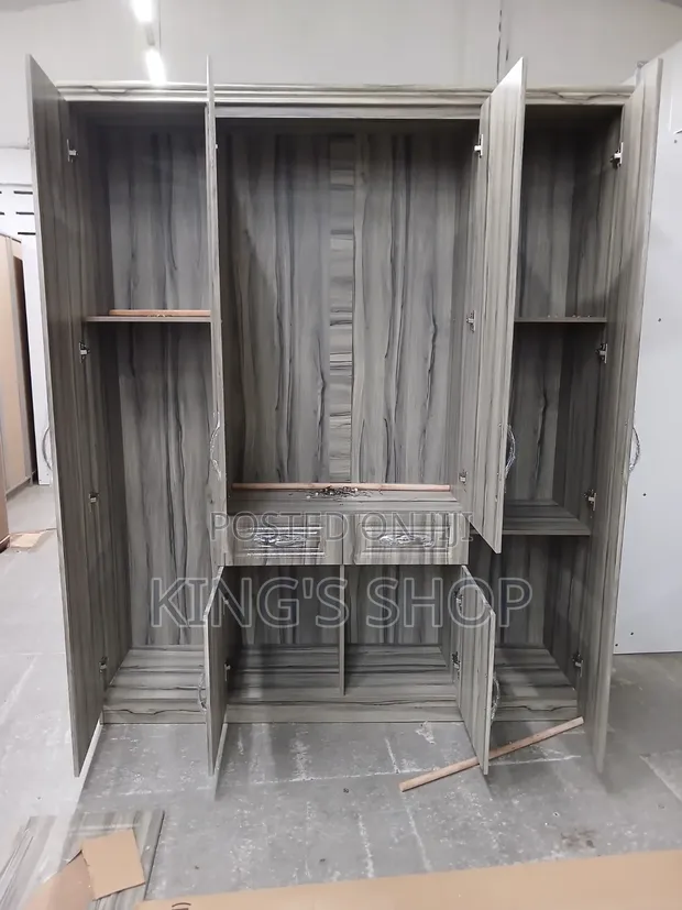 Brand New 4-Door Wooden Wardrobe - 1