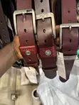 Levi's Men's Coffee Color Leather Belt - 1