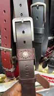 Levi's Men's Coffee Color Leather Belt - 2