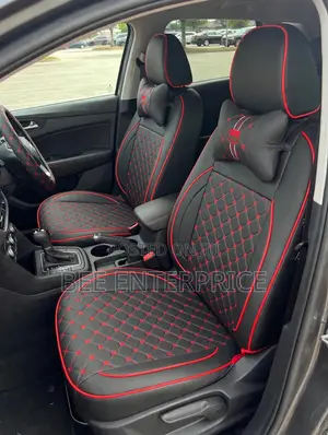 Red and Black Luxury Car Seat Covers Full Set