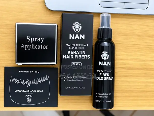 NAN Keratin Hair Fibers Black Set - 1
