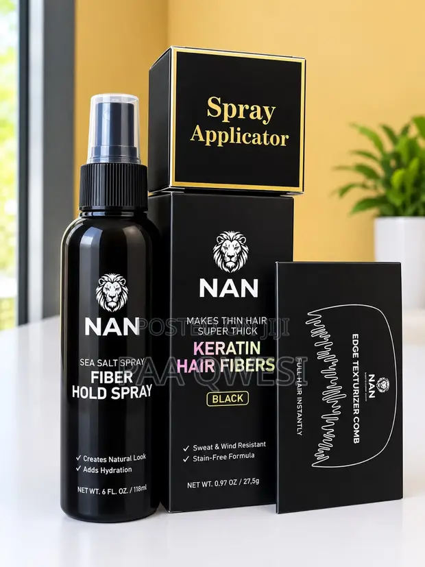 NAN Keratin Hair Fibers + Spray Set - 1