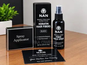 NAN Hair Fibers Black with Applicator