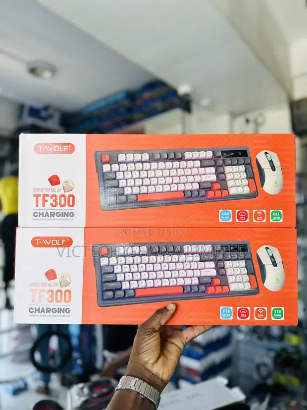 T-Wolf TF300 Charging Wireless Keyboard and Mouse Set - 1