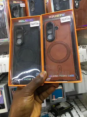 Z Fold 8 Ultra Leather Case with Front Glass