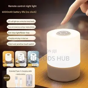 Digital Bedside Lamp with Clock