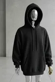 Unisex Cotton Hoodie - White, Size L - 3