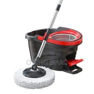 Foot Pedal Spin Mop Bucket Set with 360° Microfiber Head