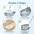 360° Rotating Spin Mop and Bucket Set with Wheels - 4