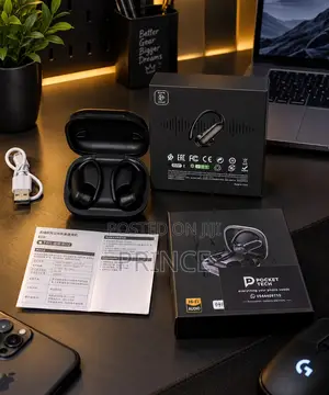 Wireless Ear Hook Earbuds - Sports, Deep Bass, Hi-Fi Audio