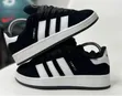 Adidas Campus Black & White Suede Sneakers - 1