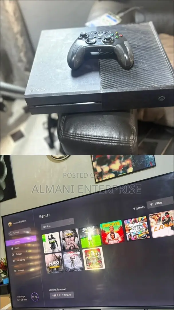 Xbox One 500GB with 9 Games - 1