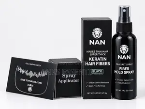 NAN Black Keratin Hair Fibers - Hair Thickening