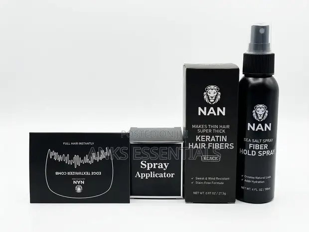 NAN Black Keratin Hair Fibers - Instant Fuller Hair - 1