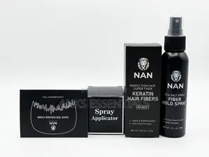 NAN Black Keratin Hair Fibers - Instant Fuller Hair