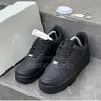 Nike Air Force 1 Black Sneakers - 1