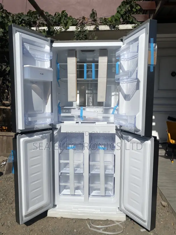 Pearl 4-Door Side-by-Side Refrigerator with Water Dispenser - 1