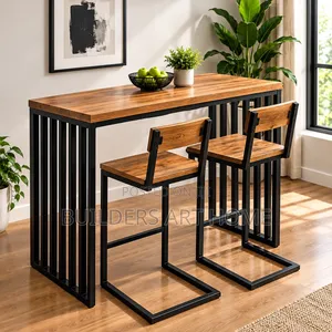 Royal Comfort Steel Frame Bar & Stool Dining Set (2-Seater)