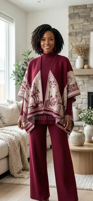 Ladies 3 Piece Set - Wine