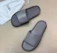 Luxury Minimal Leather Slides - Chocolate Brown - 2