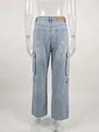 Men's Baggy Jeans with Side Pockets - 2