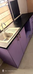 Kitchen Cabinet with Sink and Wall Cupboards - 1