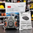 3M 6200 Medium Half-Face Respirator with 6001 Cartridges - 2