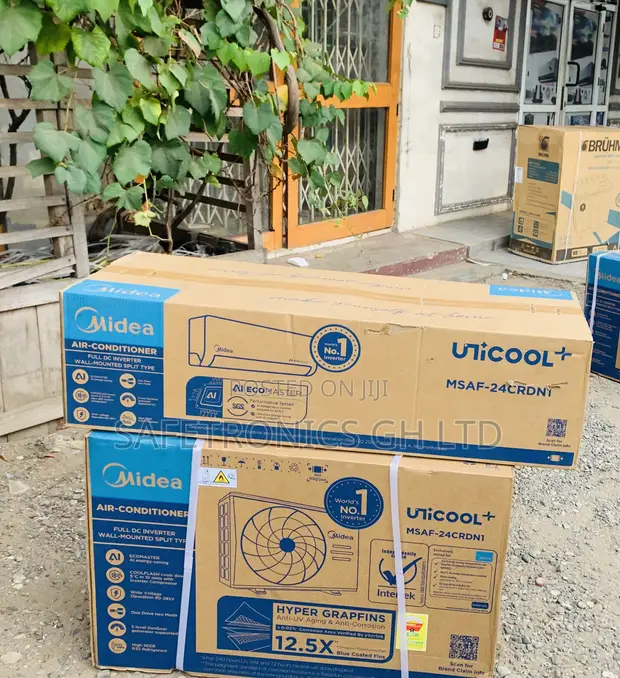 2.0HP Midea White Air Conditioner - 1