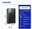 Samsung 635L Side by Side Refrigerator RS70F65K4TGH - 2