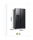 Samsung 635L Side-by-Side Refrigerator (RS70F65K4TGH) - 1