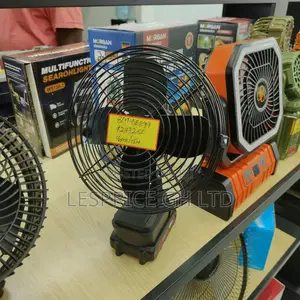 Cordless Rechargeable Desk Fan - Black