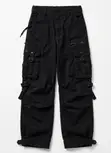 Black Cargo Pants - Streetwear Tactical - Unisex - Kumasi - 2