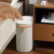 Covered Press-Type Trash Can/Bin - 1
