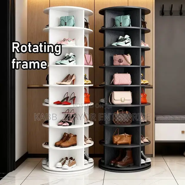 Wood-Mode Rotating Shoe Organizer - 1
