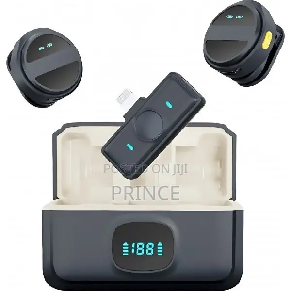 SX21 Wireless Phone Microphone with Charging Case - 1