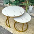 2-in-1 Round Center Table Set - 1